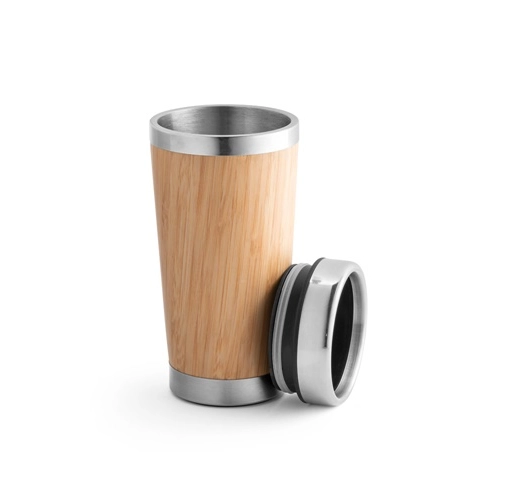 natural PIETRO. Vaso de viaje de bambú de 500 mL