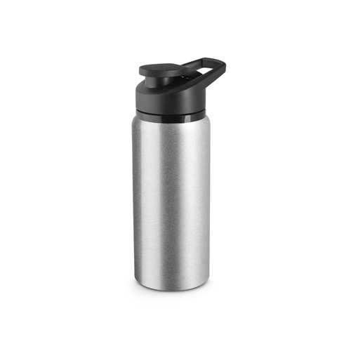 cromado satinado SHAWN. botella deportiva de 90% aluminio reciclado 660 mL