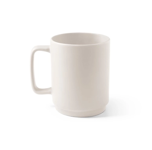 MIGHTY. Taza de cerámica con cuerpo cilíndrico 330 mL