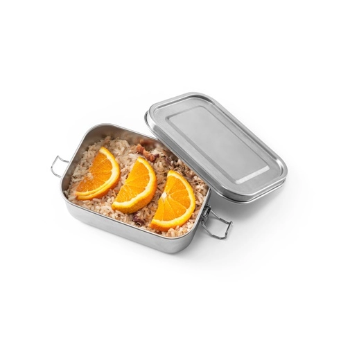 cromado satinado ALLSPICE. Fiambrer. Robusta caja hermética fabricada en acero inoxidable (90% reciclado) 750 mL