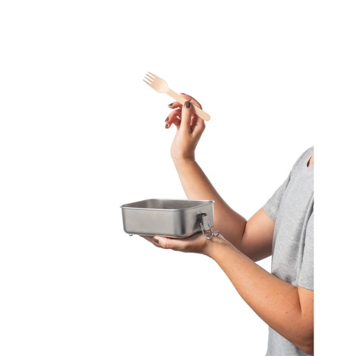 cromado satinado ALLSPICE. Fiambrer. Robusta caja hermética fabricada en acero inoxidable (90% reciclado) 750 mL