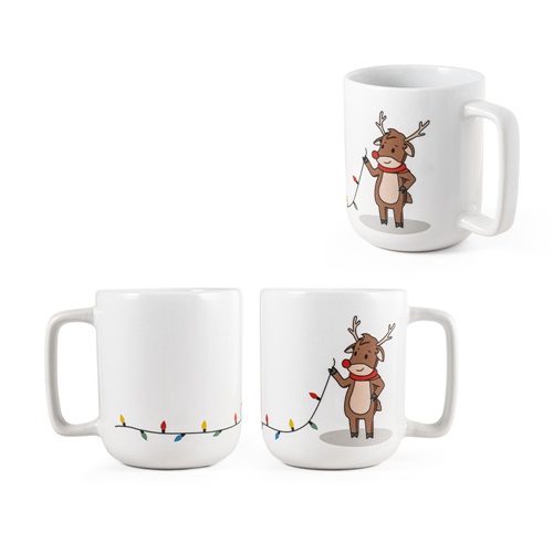 REINDEER. Taza con estampado navideño 330 mL