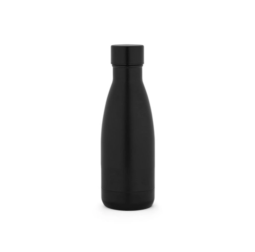 black RE-BUFFON S. Termo fabricado con 90% acero inoxidable reciclado 400 mL