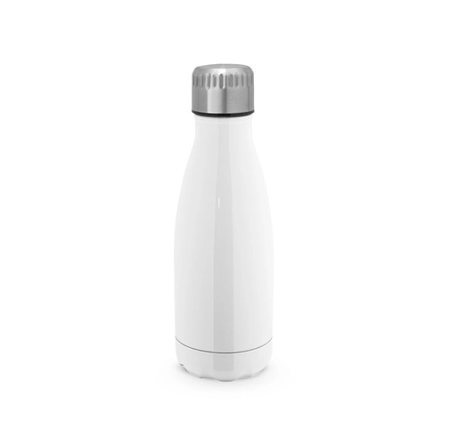 white AMORTI S. Botella de sublimación de acero inoxidable de 380 mL