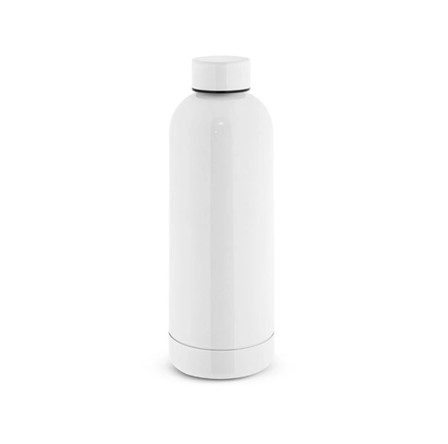 white ODIN METTALIC. Botella en acero inoxidable 90% reciclado 550 mL