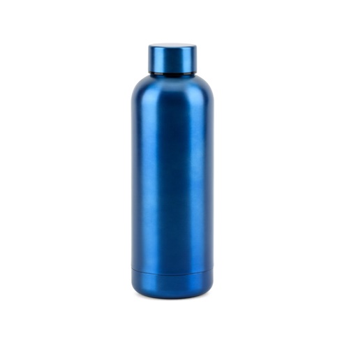 azul royal ODIN METTALIC. Botella en acero inoxidable 90% reciclado 550 mL