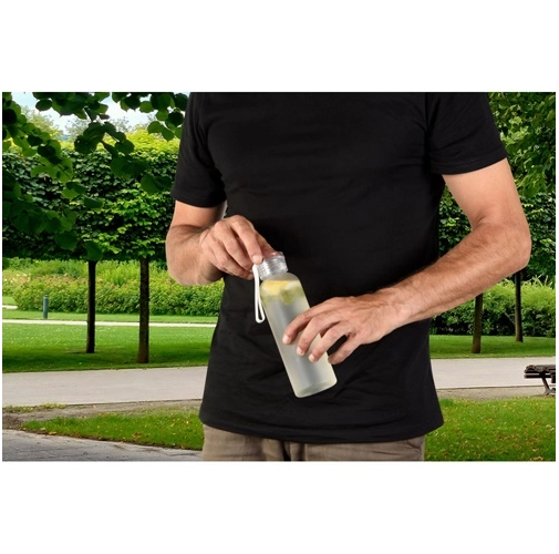 transparente RIO rPET. Botella de PET reciclado (100% rPET) con acabado mate 600 ml