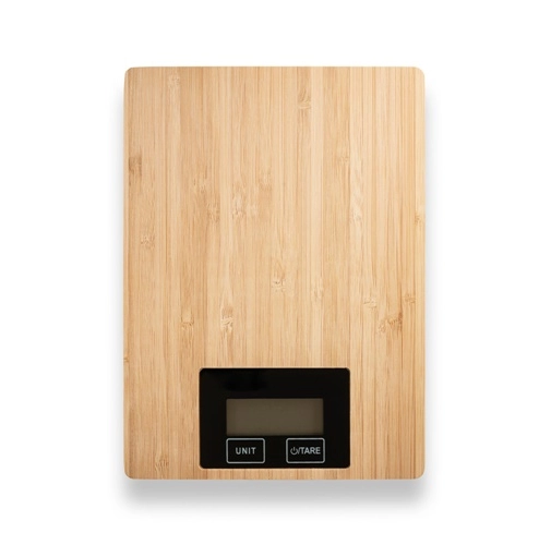 natural HEISENBERG. Balanza de cocina digital de bambú