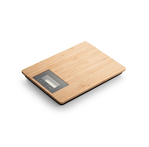 natural HEISENBERG. Balanza de cocina digital de bambú