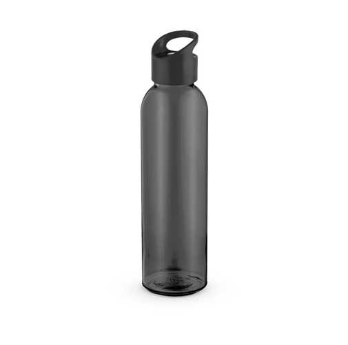 black PORTIS GLASS. botella de vidrio de 500ml