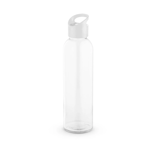 white PORTIS GLASS. botella de vidrio de 500ml