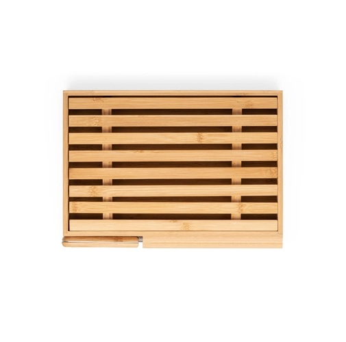 natural PASSARD. Tabla de pan en bambú con cuchillo de acero inoxidable