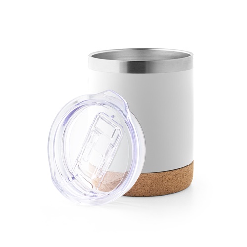 white SOLBERG TUMBLER. Taza de viaje de 400 mL
