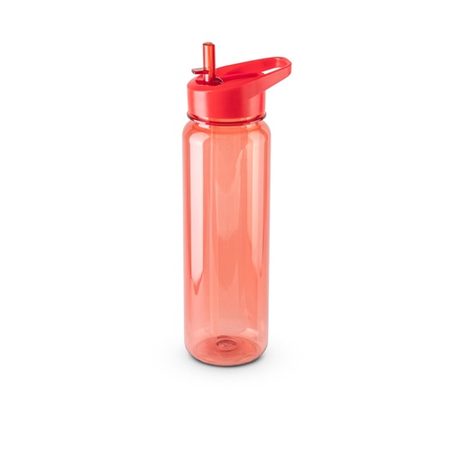 red GILMORE. Botella deportiva de PET reciclado (100% rPET) con acabado translúcido brillante 750 ml