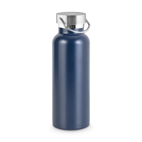 azul marino DUPLANTIS. Botella de acero inoxidable (36% reciclado) con aislamiento al vacío de 810 mL