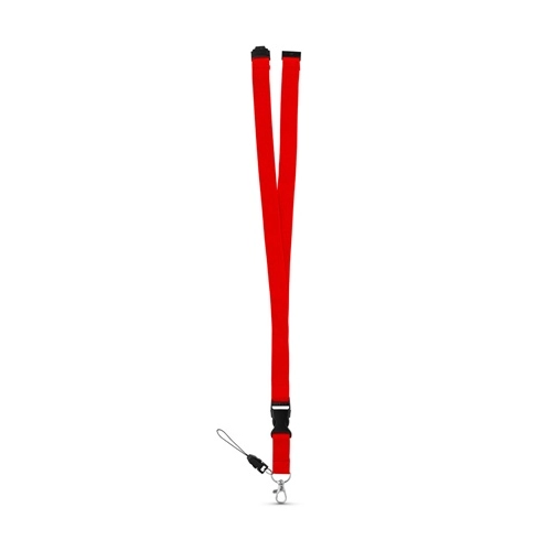 red MURRAY. Lanyard de poliéster con mosquetón metálico