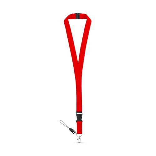 red MURRAY. Lanyard de poliéster con mosquetón metálico