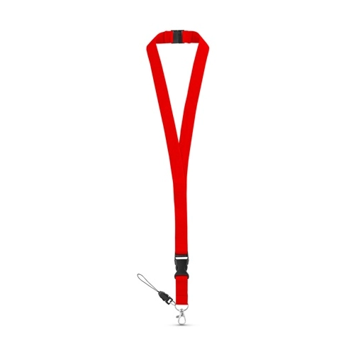red MURRAY. Lanyard de poliéster con mosquetón metálico