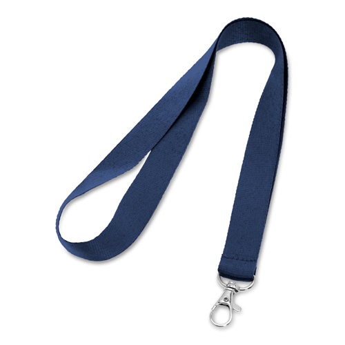 blue LARIAT. Lanyard de poliéster