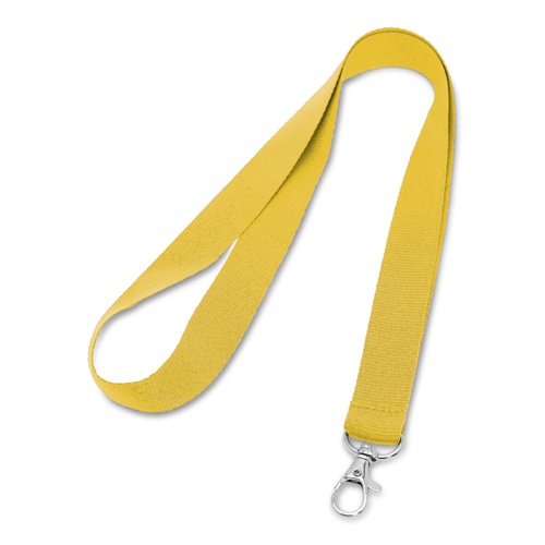 yellow LARIAT. Lanyard de poliéster