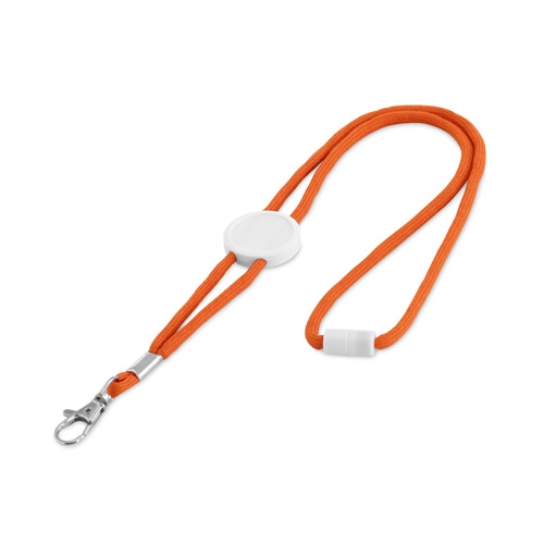 orange WEAVE. Lanyard tipo cordón y fabricado en poliéster
