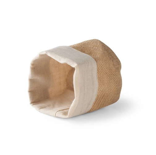 natural DUCASSE. Bolsa multiusos en yute (260g/m²) y algodón (120g/m²)