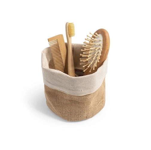 natural DUCASSE. Bolsa multiusos en yute (260g/m²) y algodón (120g/m²)