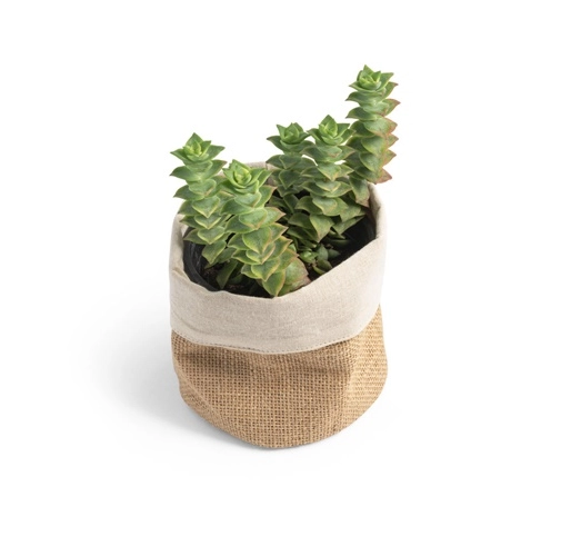 natural DUCASSE. Bolsa multiusos en yute (260g/m²) y algodón (120g/m²)