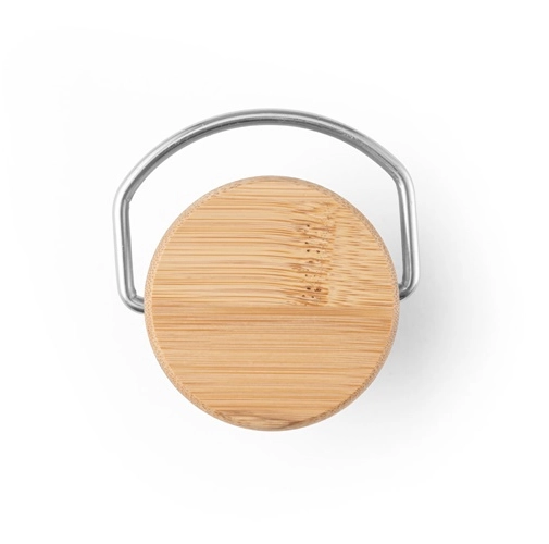 white RAGNAR. Botella de acero inoxidable (36% reciclado) con doble cuerpo 570 mL