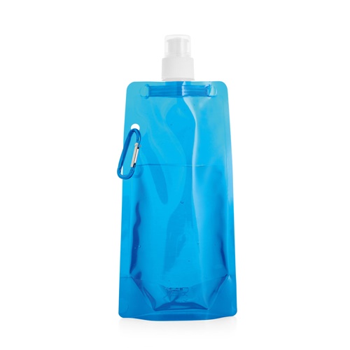azul claro KWILL. Botella plegable 460 mL