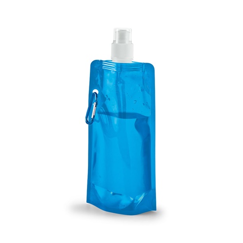 azul claro KWILL. Botella plegable 460 mL