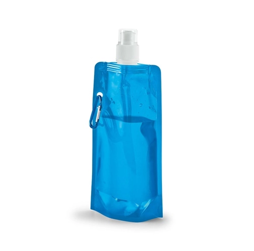 azul claro KWILL. Botella plegable 460 mL