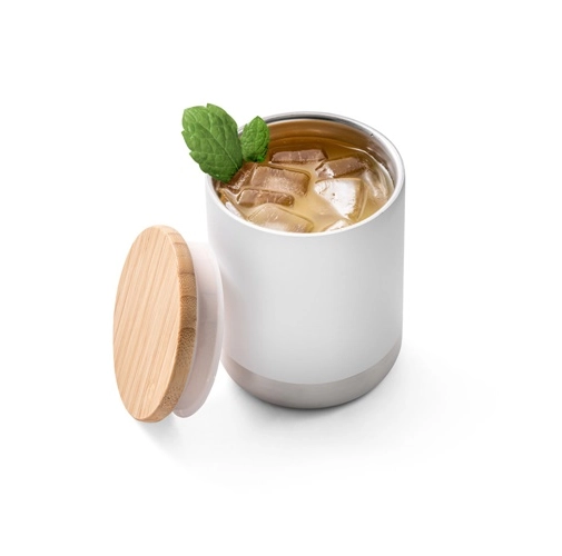 NORRE TUMBLER. Vaso de acero inoxidable (36% reciclado) con pared doble de insolacion 370 mL