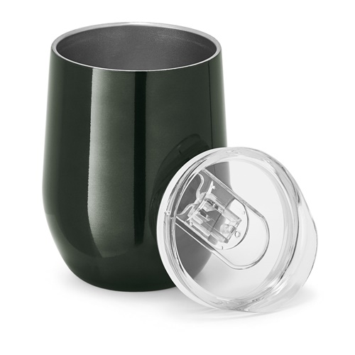 gun metal RONDE. Taza de viaje 400 mL