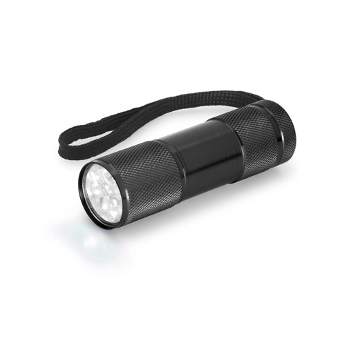 black FLASHY. Linterna de aluminio con 9 LEDs