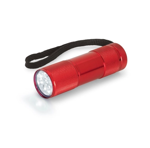 red FLASHY. Linterna de aluminio con 9 LEDs