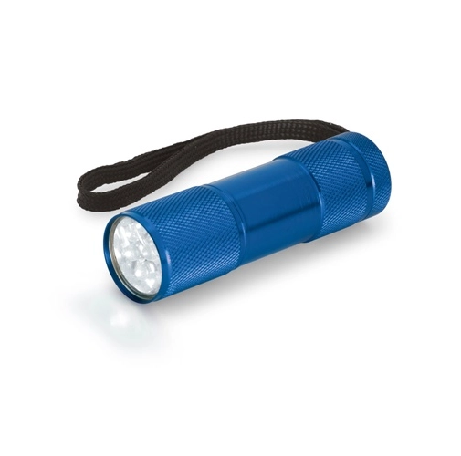 azul royal FLASHY. Linterna de aluminio con 9 LEDs