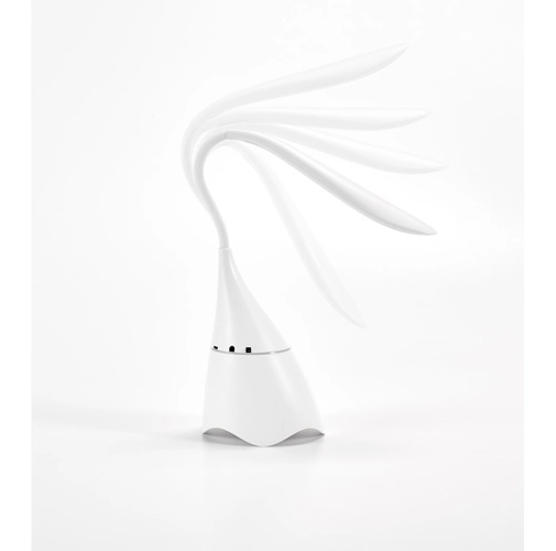 GRAHAME. Lámpara de escritorio portátil con altavoz y 5h de autonomía, fabricada en ABS reciclado (100% rABS)