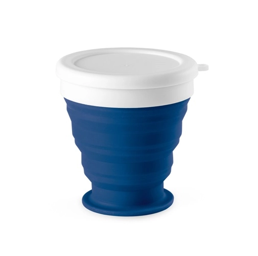 blue ASTRADA. Vaso de viaje plegable de 250 mL