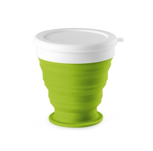 verde claro ASTRADA. Vaso de viaje plegable de 250 mL