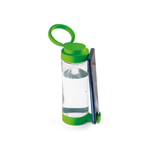 verde claro QUINTANA. Botella deportiva de vidrio