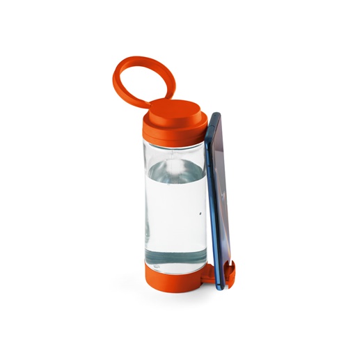 orange QUINTANA. Botella deportiva de vidrio