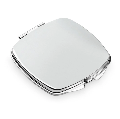 cromado SHIMMER. Espejo compacto metálico