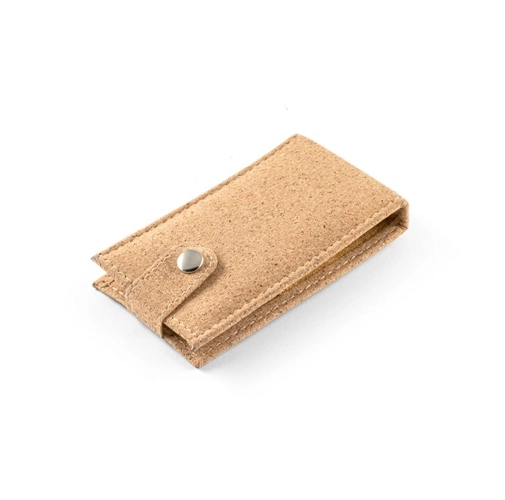 ZENA. Conjunto de manicura em aço inoxidável numa bolsa de cortiça