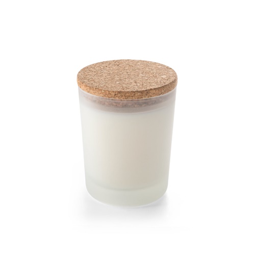 white DUVAL. Vela aromática con tapa de corcho 180 g