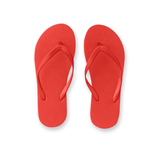 red MAUPITI L / XL. Zapatillas cómodas con suela de PE y tira de PVC