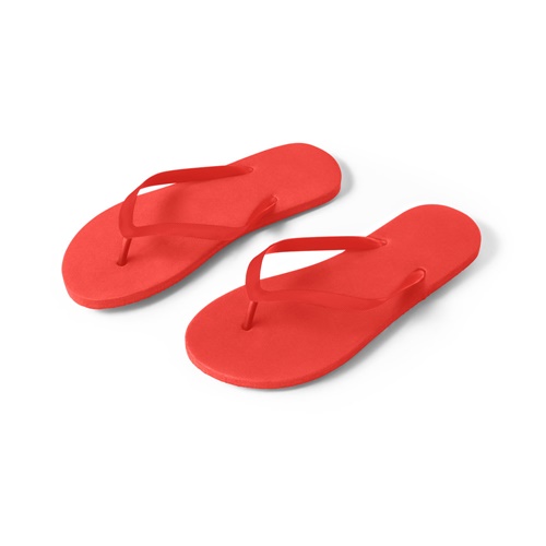 red MAUPITI L / XL. Zapatillas cómodas con suela de PE y tira de PVC