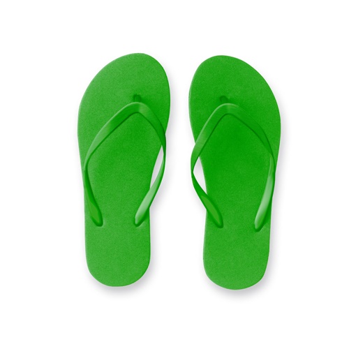 green MAUPITI L / XL. Zapatillas cómodas con suela de PE y tira de PVC