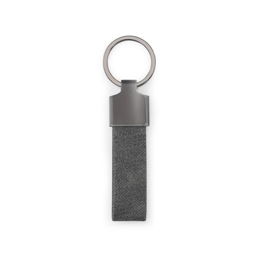 VAUGHN. Set compuesto por un tarjetero y un llavero, ambos de metal y poliéster reciclado (30 % reciclado - rPET)
