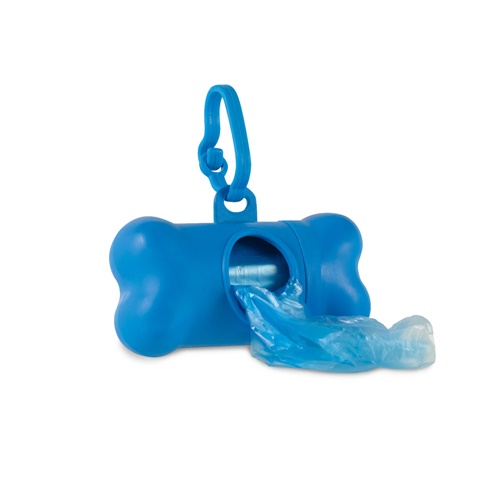 azul claro TROTTE. Dispensador de bolsas de aseo